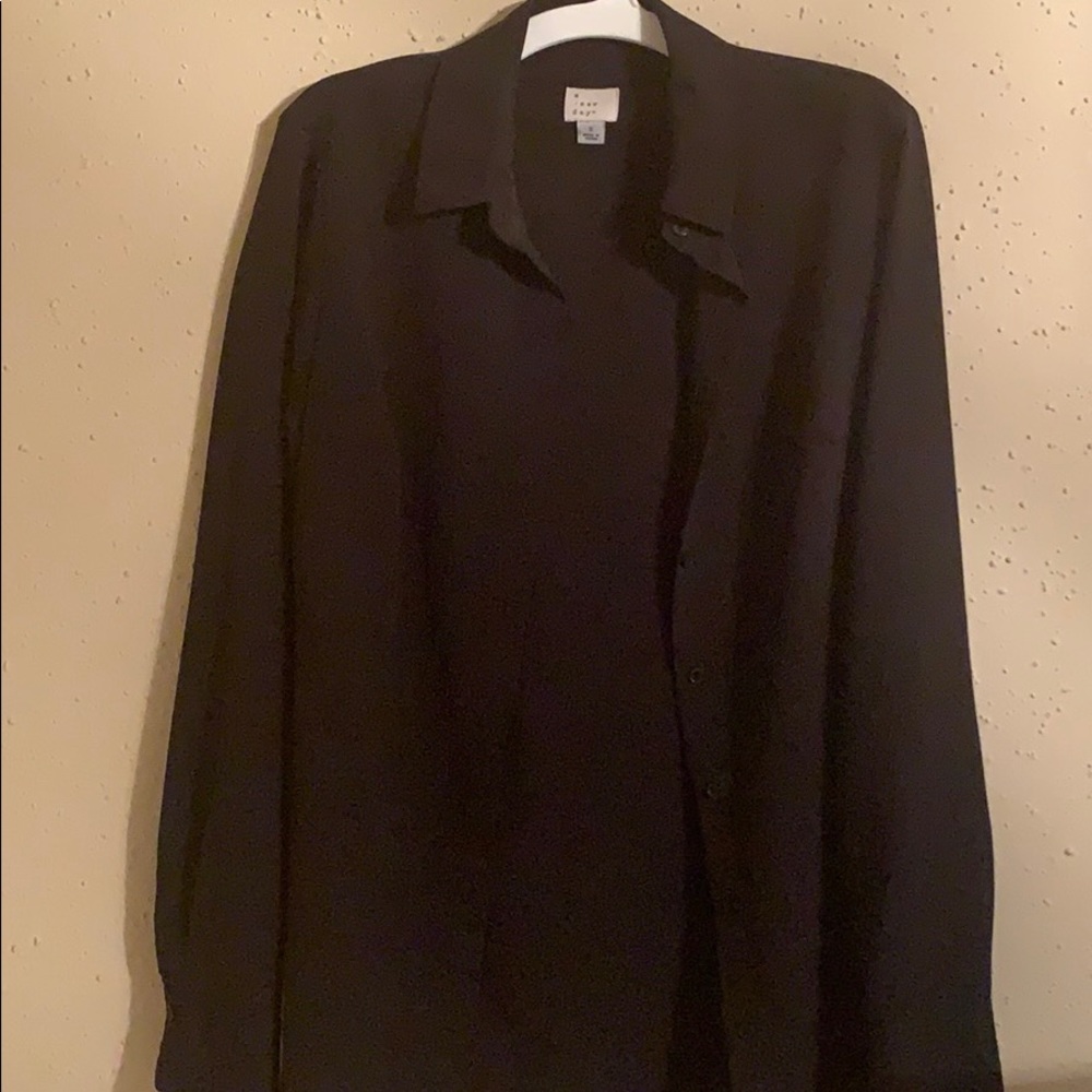 Black long sleeve button up
